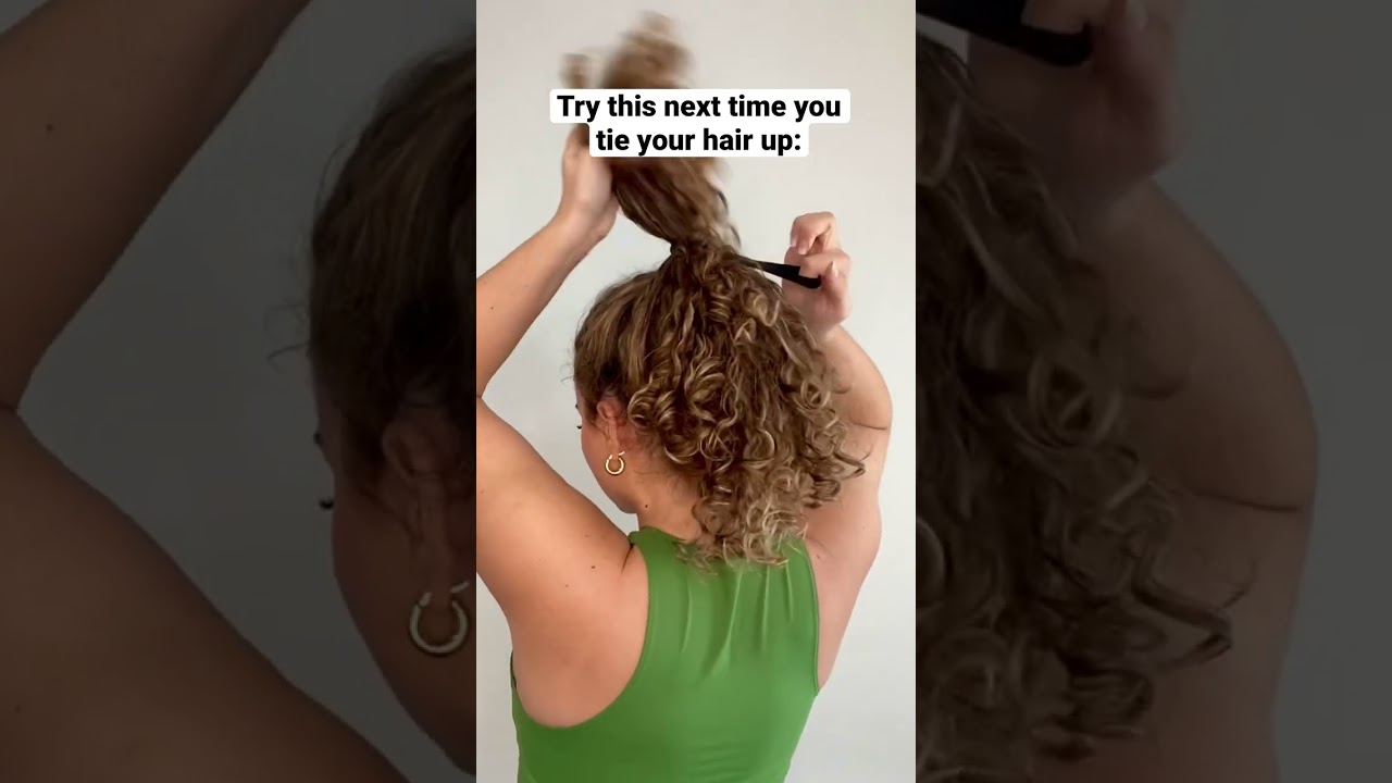 EASY UPDO CURLY HAIRSTYLE + HACK FOR VOLUME 😮