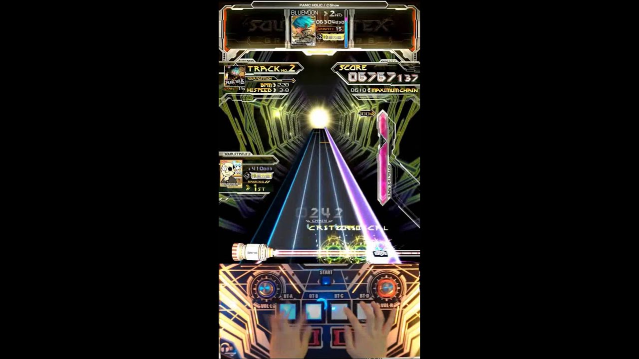 【Sound Voltex III】 PANIC HOLIC (GRAVITY) with hand shot