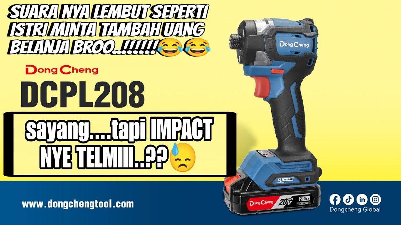 Impact driver dongceng dcpl 208, already like RoboCop...!!!