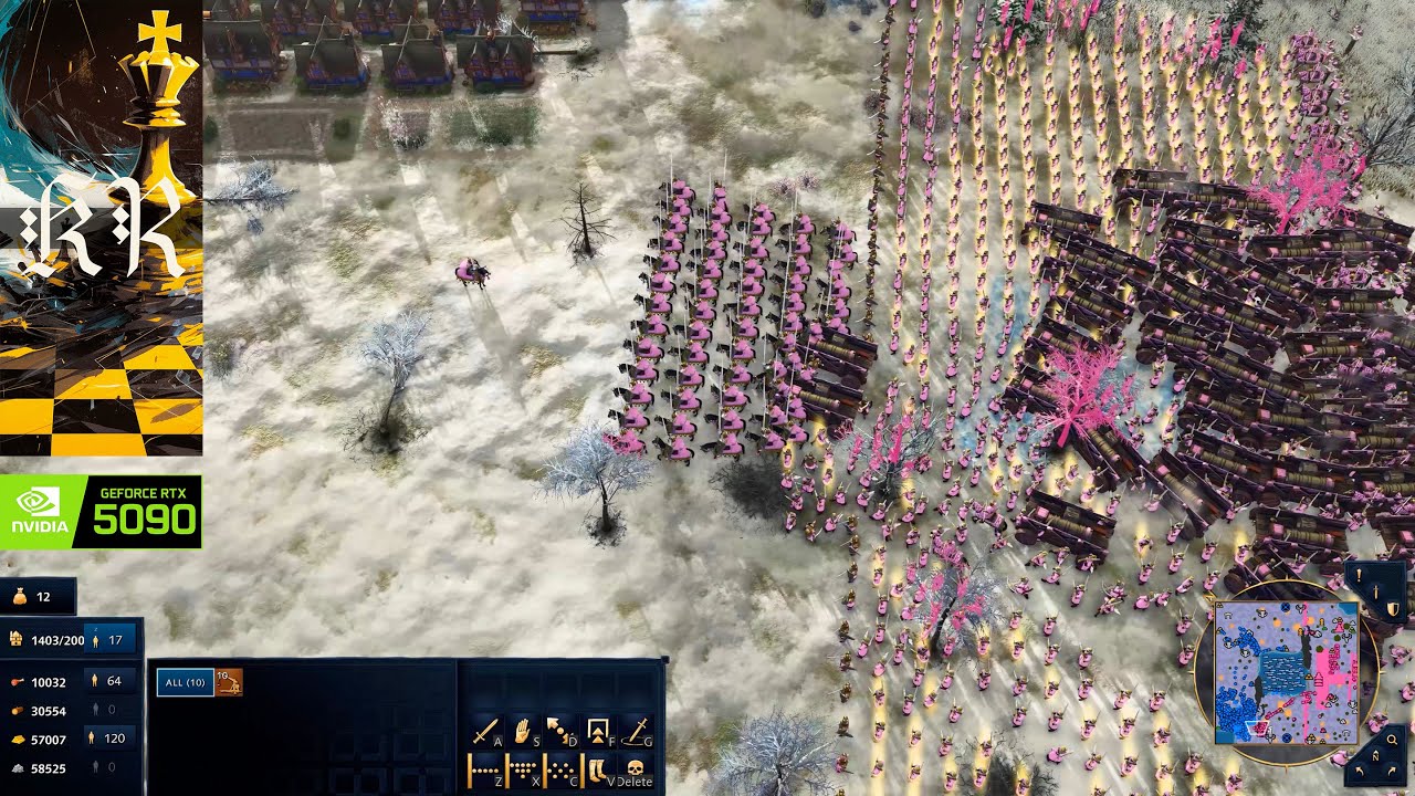 Age of Empires 4 | 4K Ultra RTX 5090 | Rus Overwhelm Holy Roman Empire in a Brutal Winter War