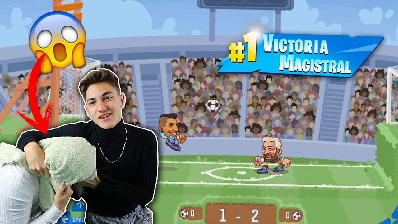 MINIJUEGOS de FÚTBOL CONTRA MI HERMANO [Eric se cabrea..]