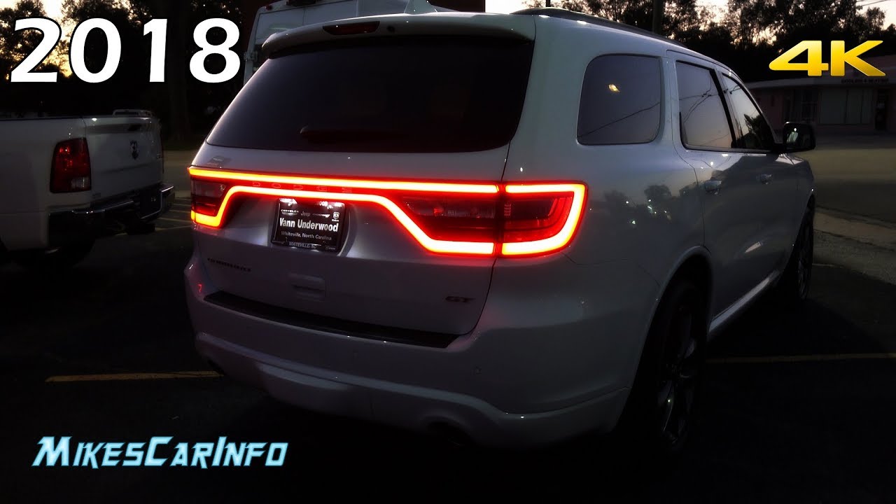 👉 НОЧЬЮ: Dodge Durango 2018 года — обзор внутреннего и внешнего освещения