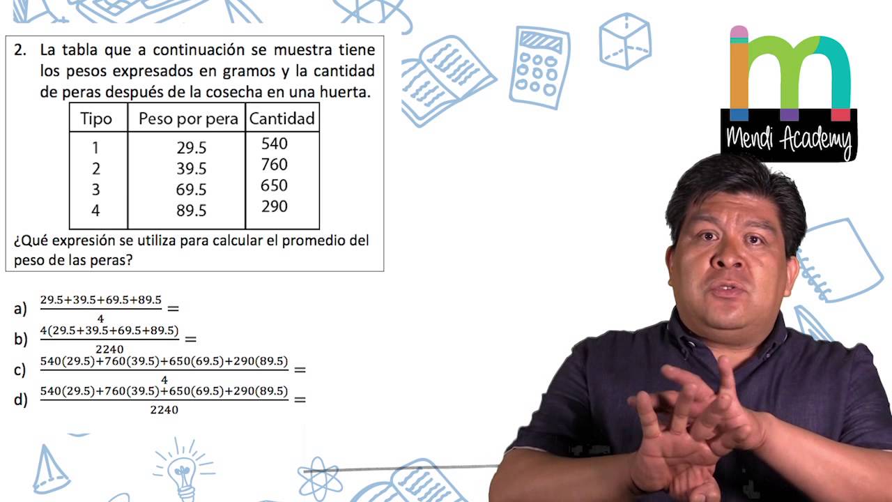 Guía CENEVAL. Matemáticas. Pregunta 2.