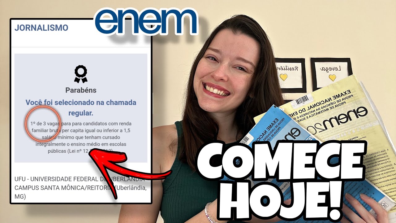COMO COMEÇAR A ESTUDAR PARA O ENEM 2025 SOZINHO E DO ZERO😱 l Como estudar para o Enem!