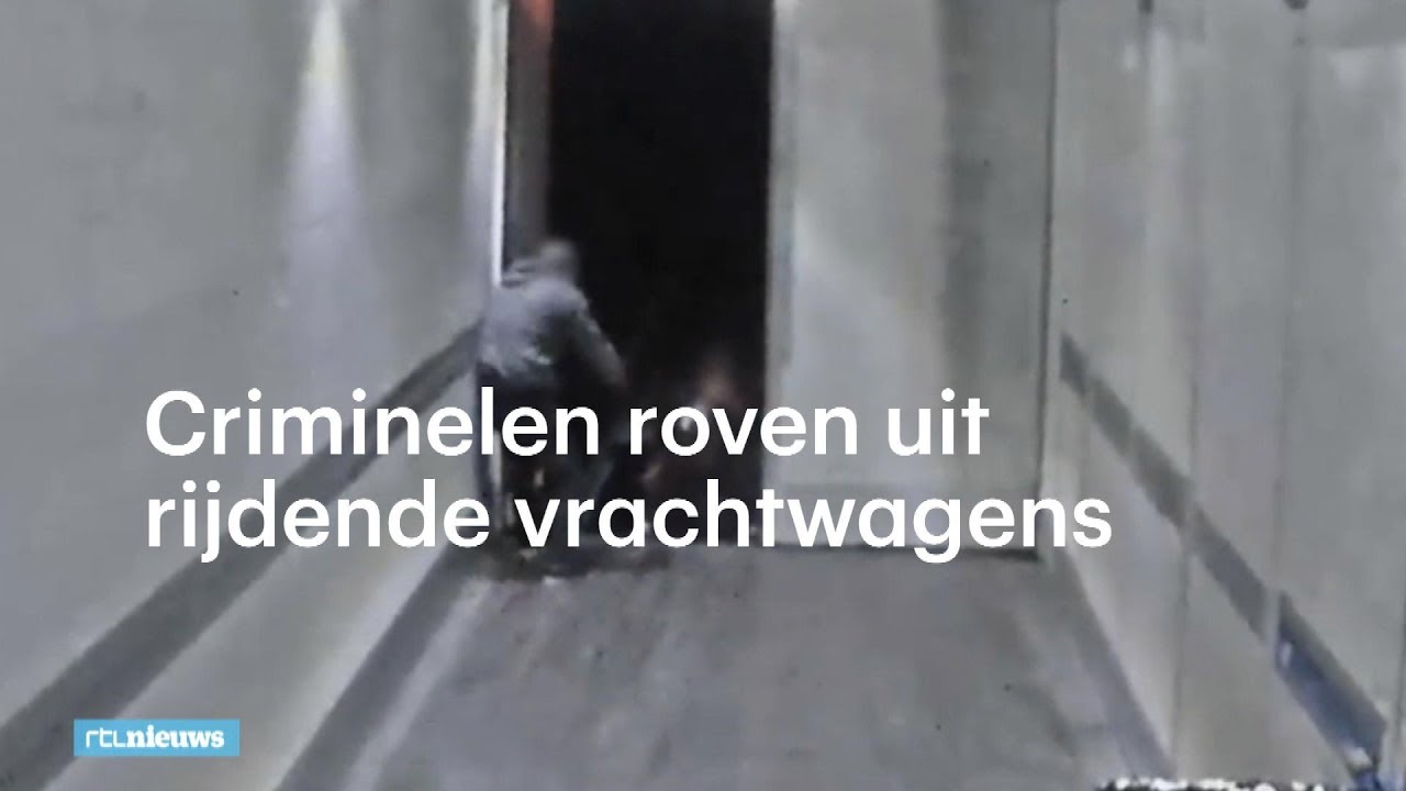 Criminelen betrapt tijdens diefstal uit rijdende truck