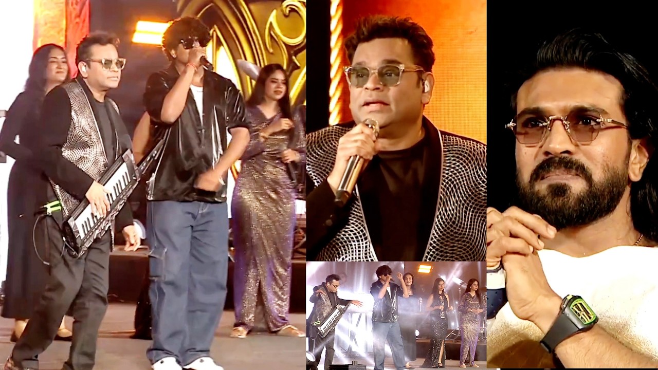 Massa Massa Full Song Live Performance - PEDDI Movie | Ram Charan | Janhvi Kapoor | AR Rahman #peddi