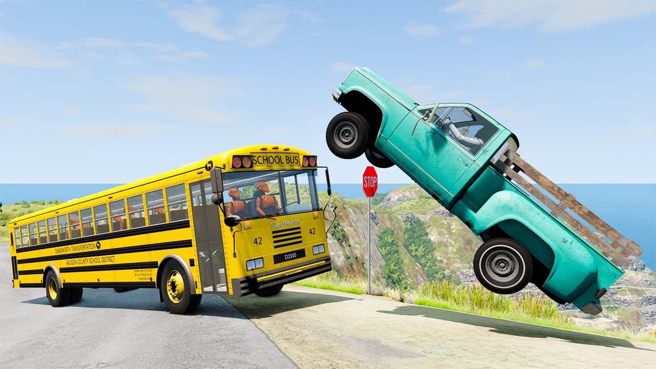 Cliff Drops #133 - BeamNG DRIVE | SmashChan
