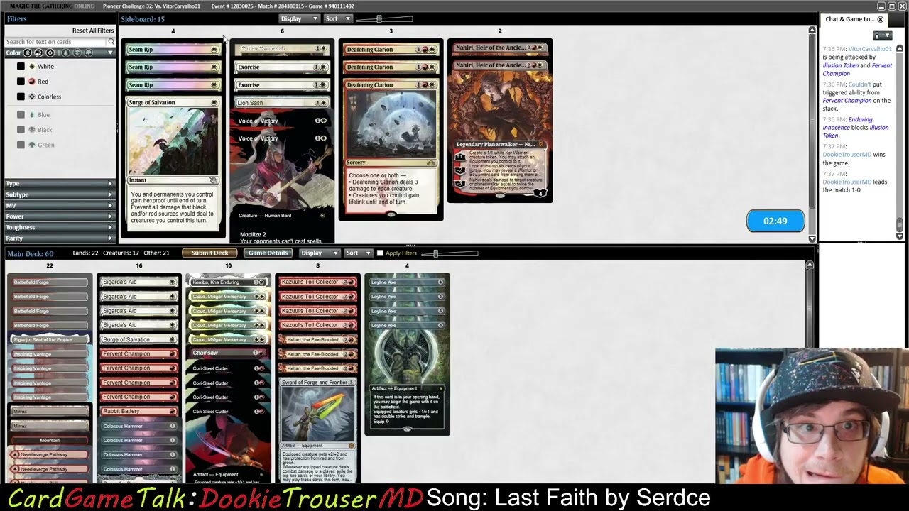 Pioneer Boros Hammer vs Selesnya CoCo R4 Challenge 1 16 26 Magic the Gathering
