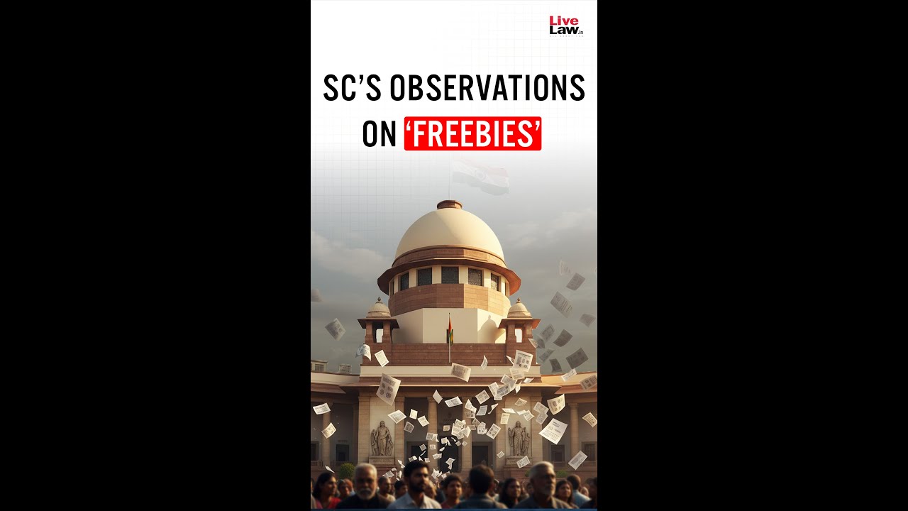 Supreme Court&rsquo;s observations on &lsquo;freebies&rsquo; #shorts