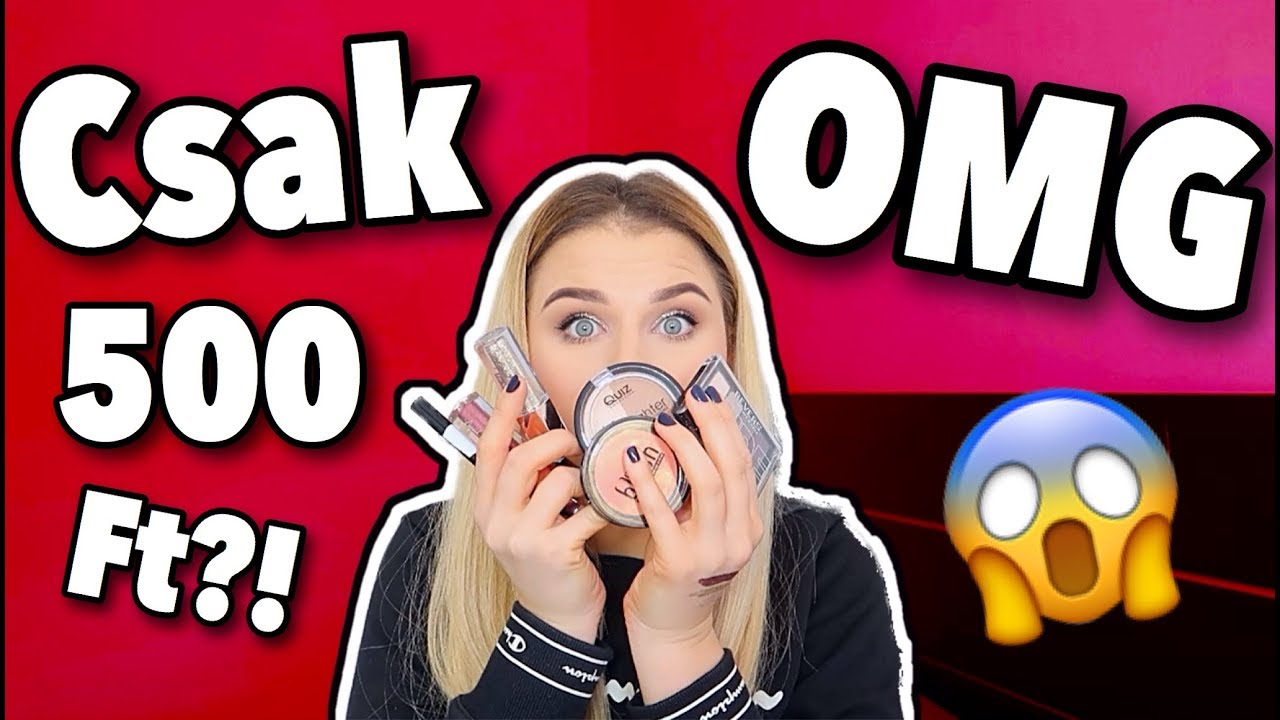 ÚJABB OLCSÓ SMINK TESZT 🤯 + 100k feliratkozós díj ❤️