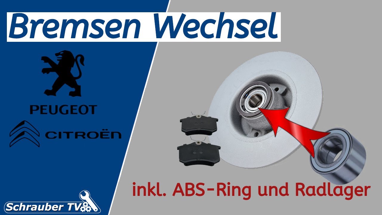 Peugeot Partner / Citroen Berlingo Bremsenwechsel - Radlager erneuern