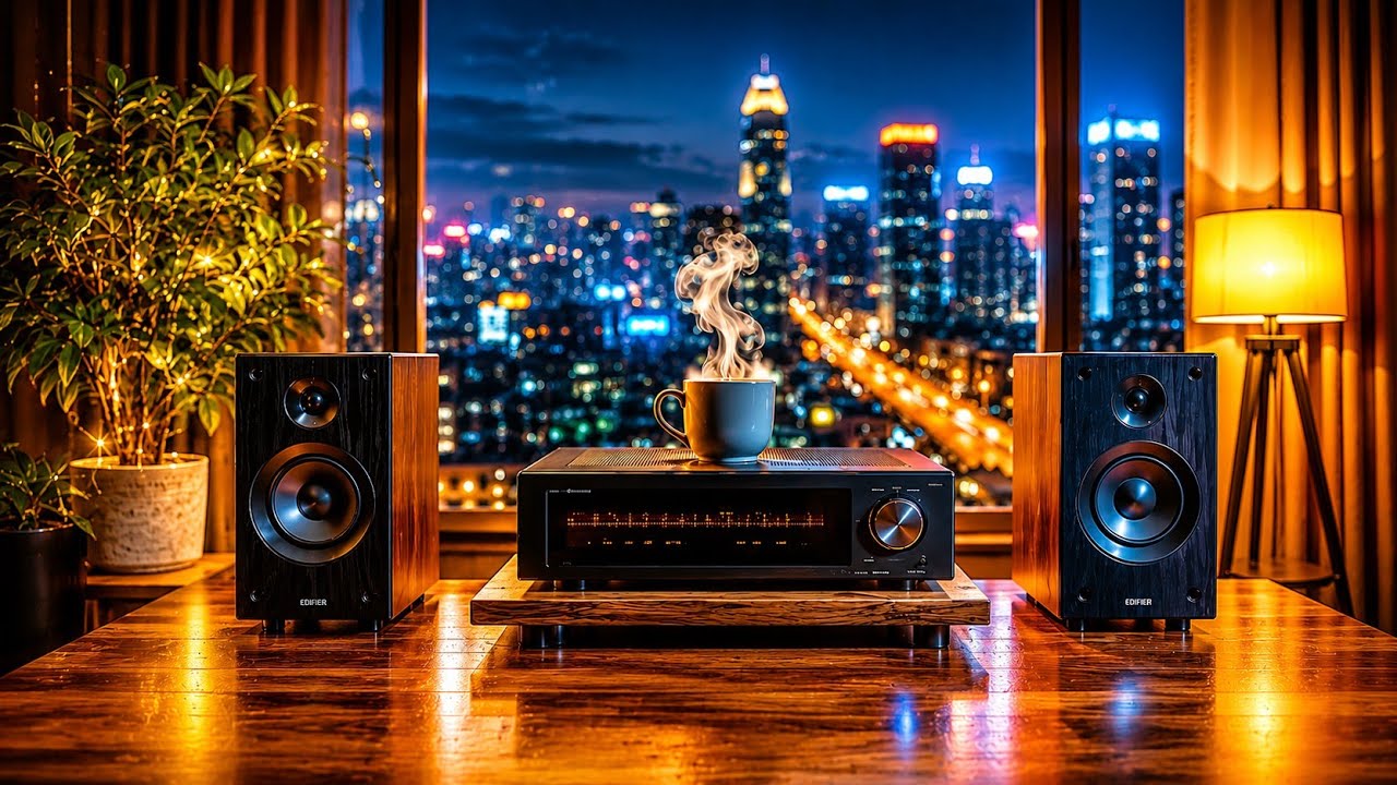 Luxury Midnight Jazz Playlist ✨ | Calm Night Music with Cozy Apartment Atmosphere