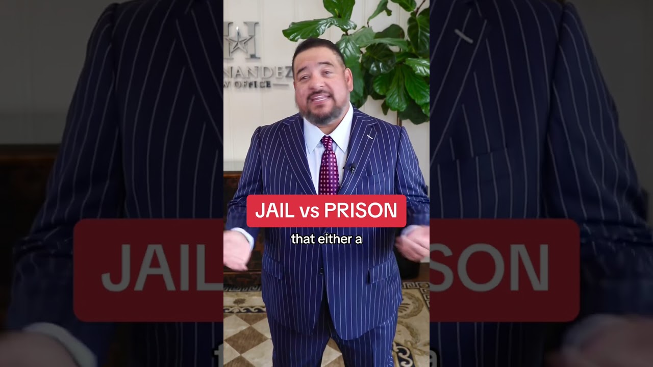 What is the difference between jail and prison? #Texas #viral #lawyer #jail #prison #police #cops