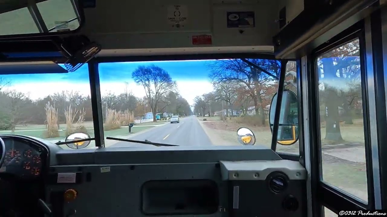 Front Seat Ride in A 2006 BlueBird International 3300 SBCV School Bus W/ DT466E