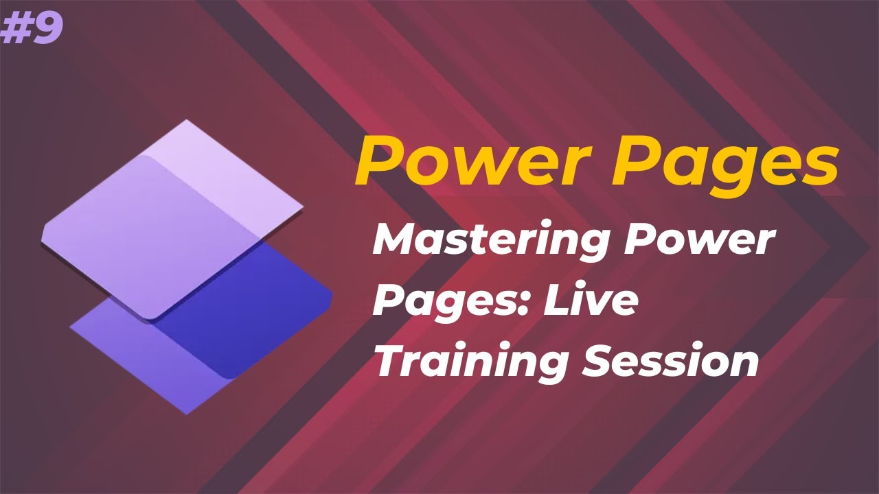 #9 Mastering Power Pages: Live Training Session | Power pages portal