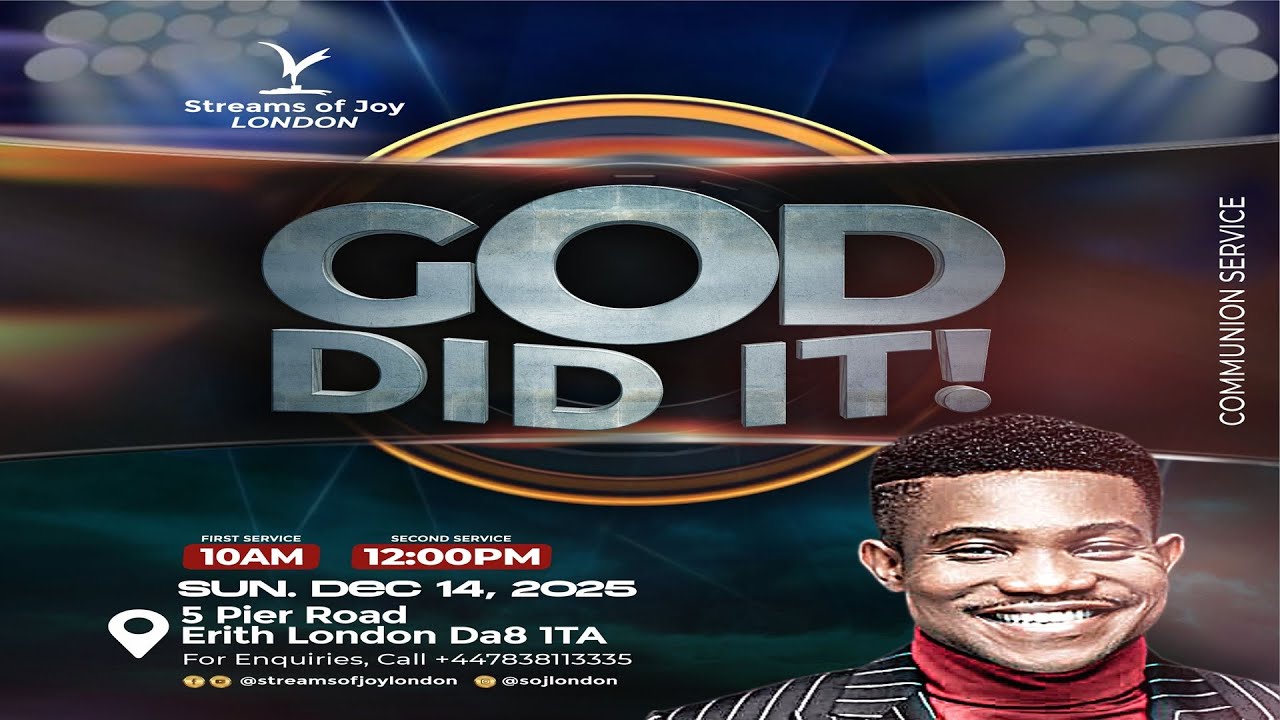 CHRISTMAS CAROL SERVICE || GOD DID IT SERVICE || SUNDAY SERVICE || 21ST DECEMBER 2025