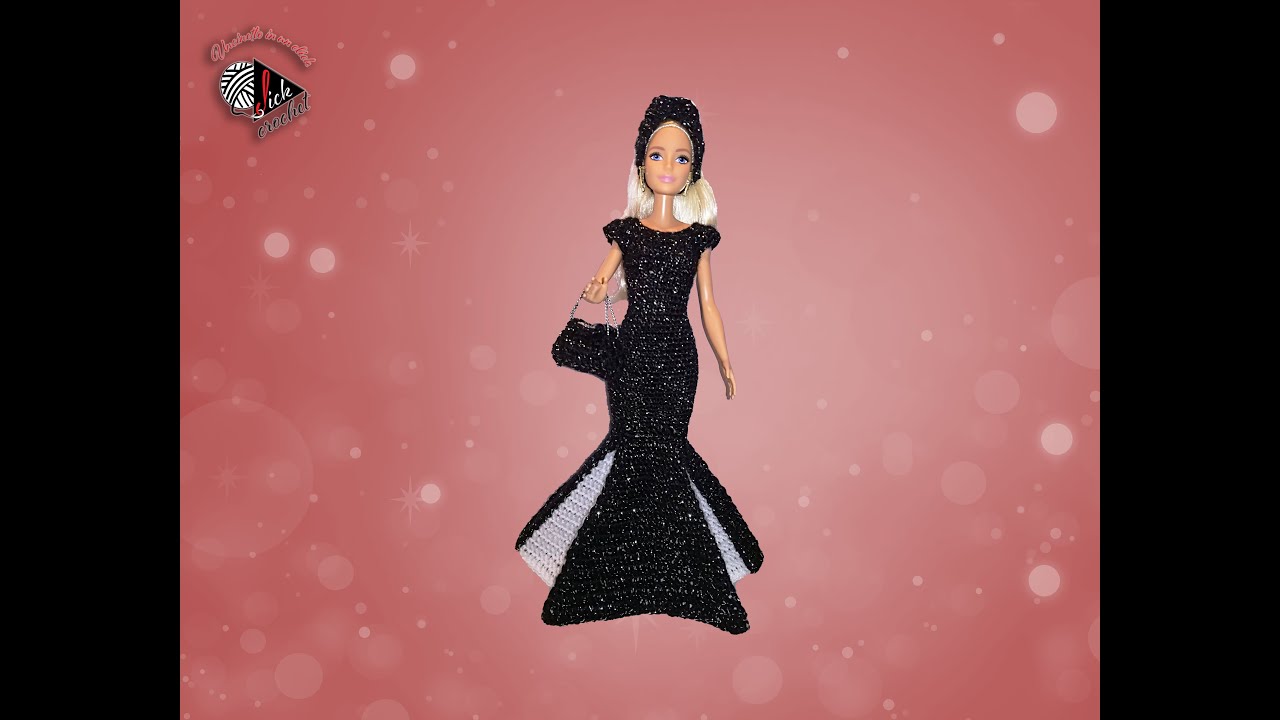 TUTORIAL UNCINETTO BARBIE VESTITO DA SERA MODELLO 2