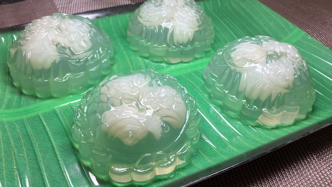 冰糖龙眼燕菜果冻月饼 | 最容易做的月饼 | Rock Sugar Longan Jelly Mooncake