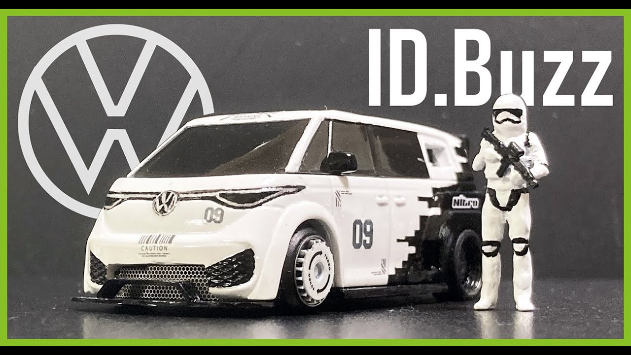 Custom hotwheels , VW ID.BUZZ widebody and V8 midship