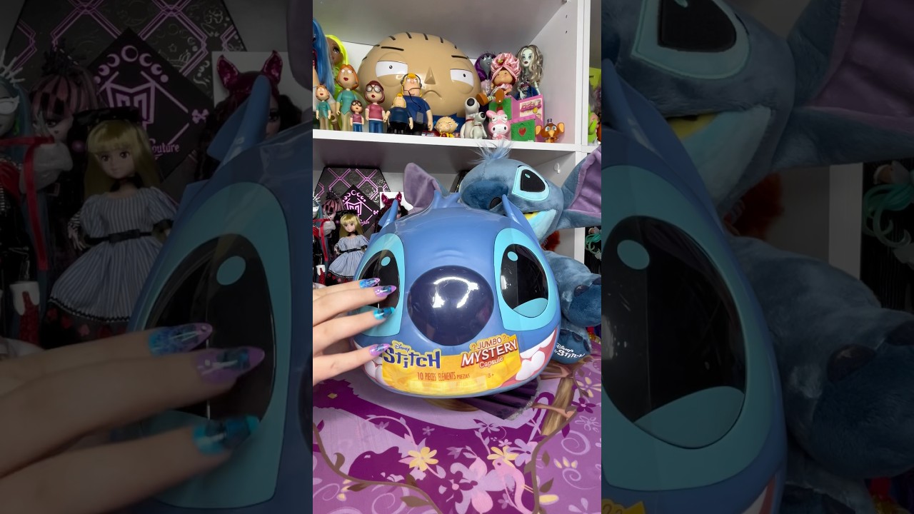 [ASMR] Распаковка головы таинственной капсулы ГИГАНТА СТИЧА #шорты #shortfeed #liloandstitch #dis...