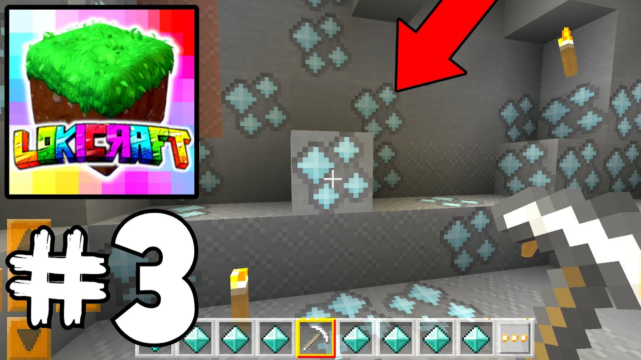 Lokicraft - Survival Gameplay Part 3 - SURVIVAL DIAMONDS!!