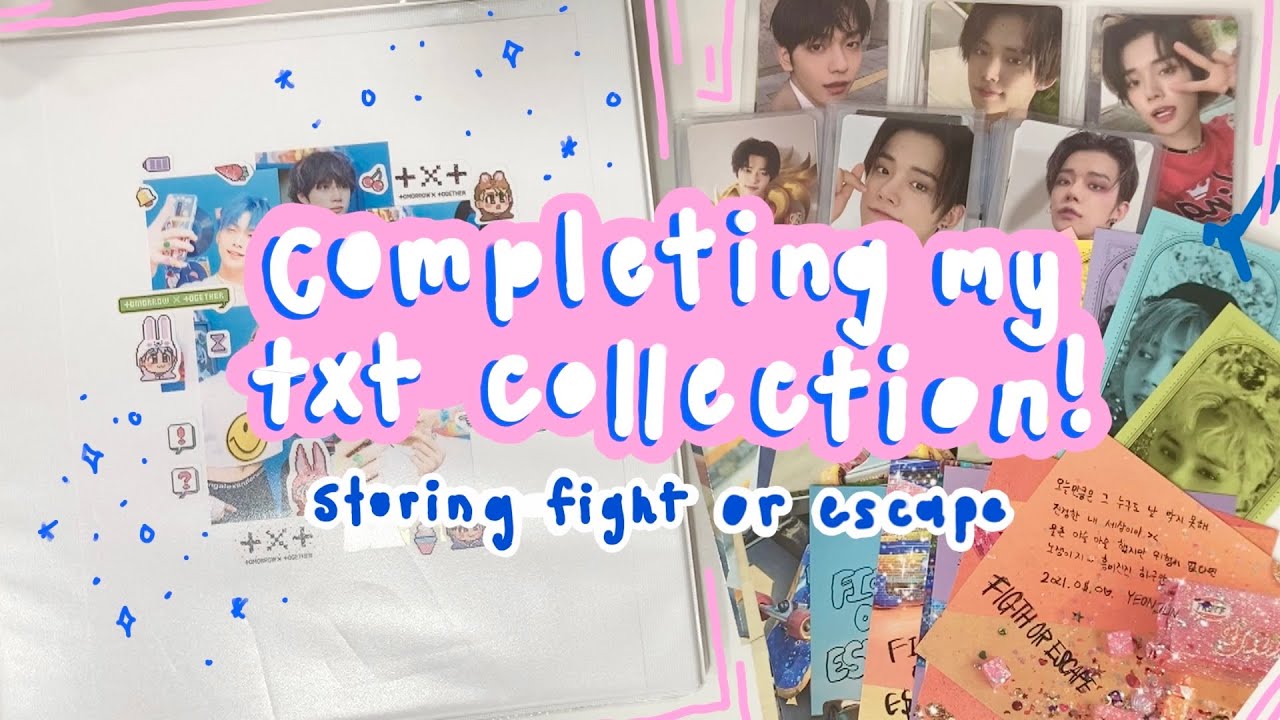 💖✨ completing my txt ot5 collection!! (storing my fight or escape pcs)