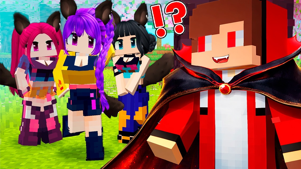 VAMPIRE JJ Met WEREWOLF RUMI MIRA and ZOEY IN VILLAGE! Can it be a TRAP? - Maizen Minecraft
