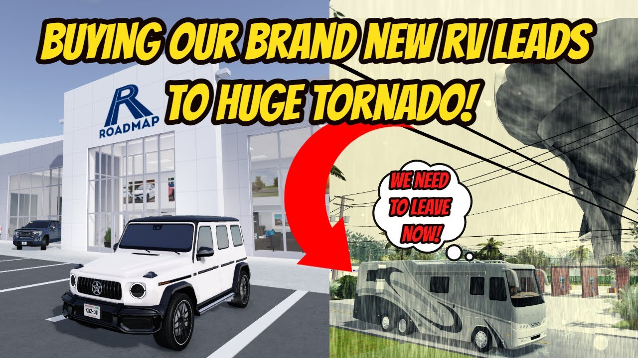 Greenville, Wisc Roblox l RV Road Trip TORNADO STORM Escape Roleplay