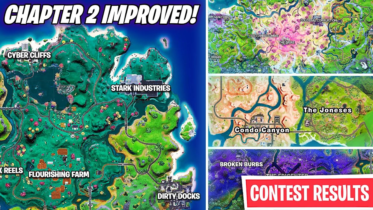 Fortnite CHAPTER 2 Improved Map Concepts! (Contest Results)
