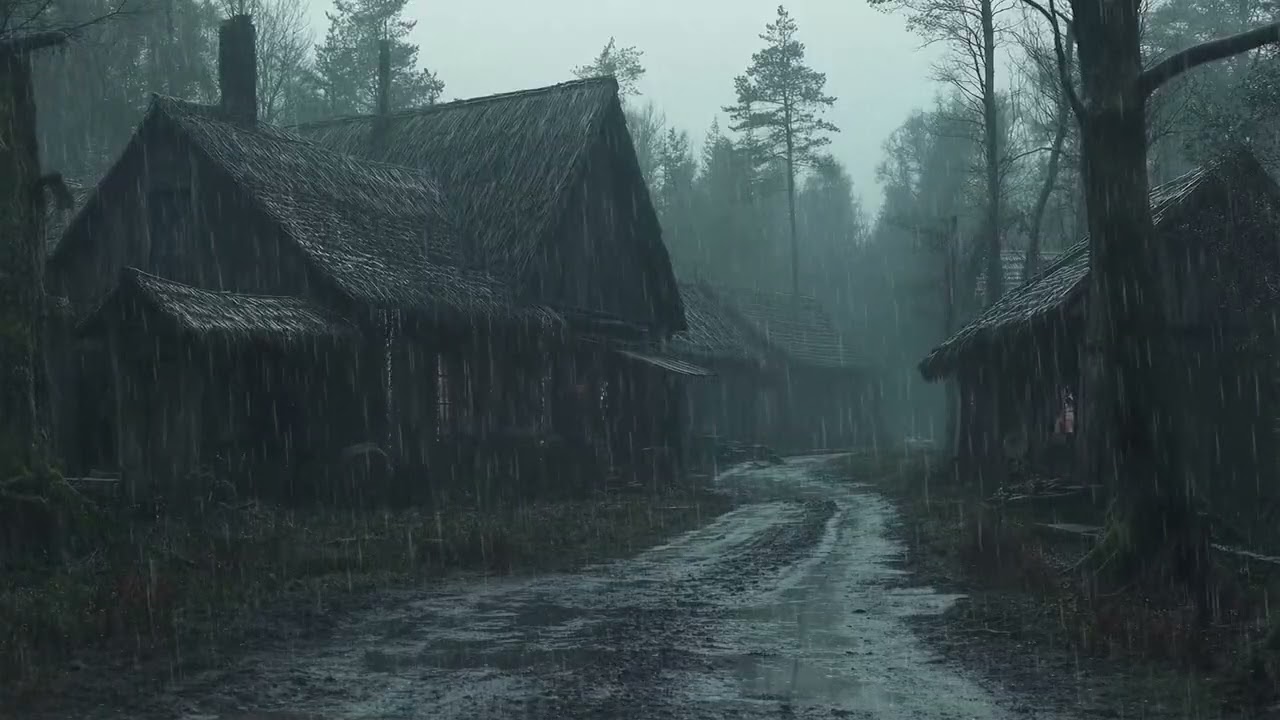 Focus and Relax with Heavy Rain in the Forest | Natural Sounds for Deep Sleep and Reduce Stress