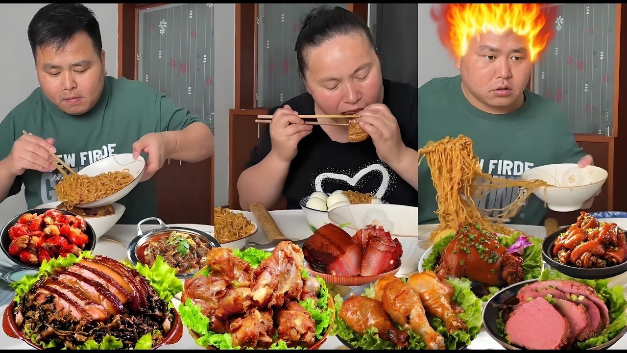 抠门老公想偷红烧肉？我抢先吃光光，他当场气哭！【阿勇夫妇】