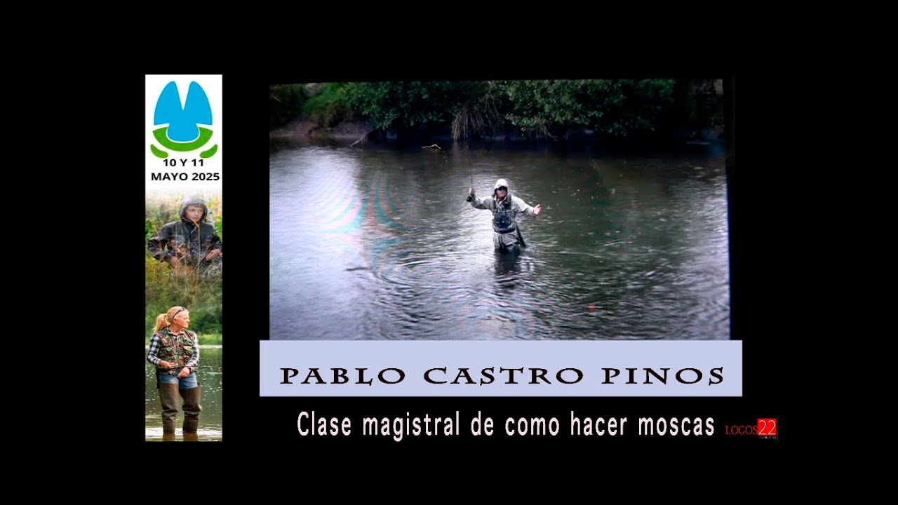 Pablo Castro Pinos, haciendo moscas para la pesca