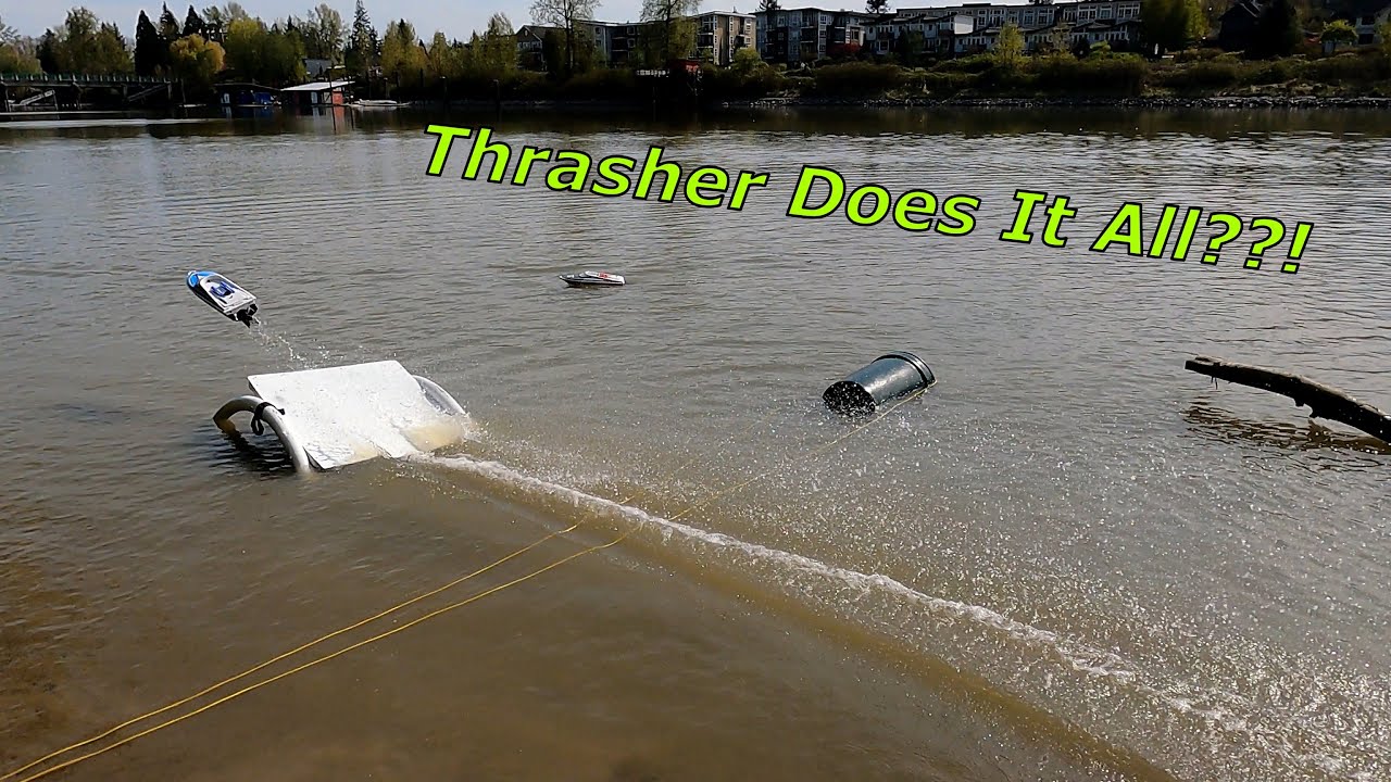 RC Thrasher Jetboat with New UPGRADED PARTS!!
