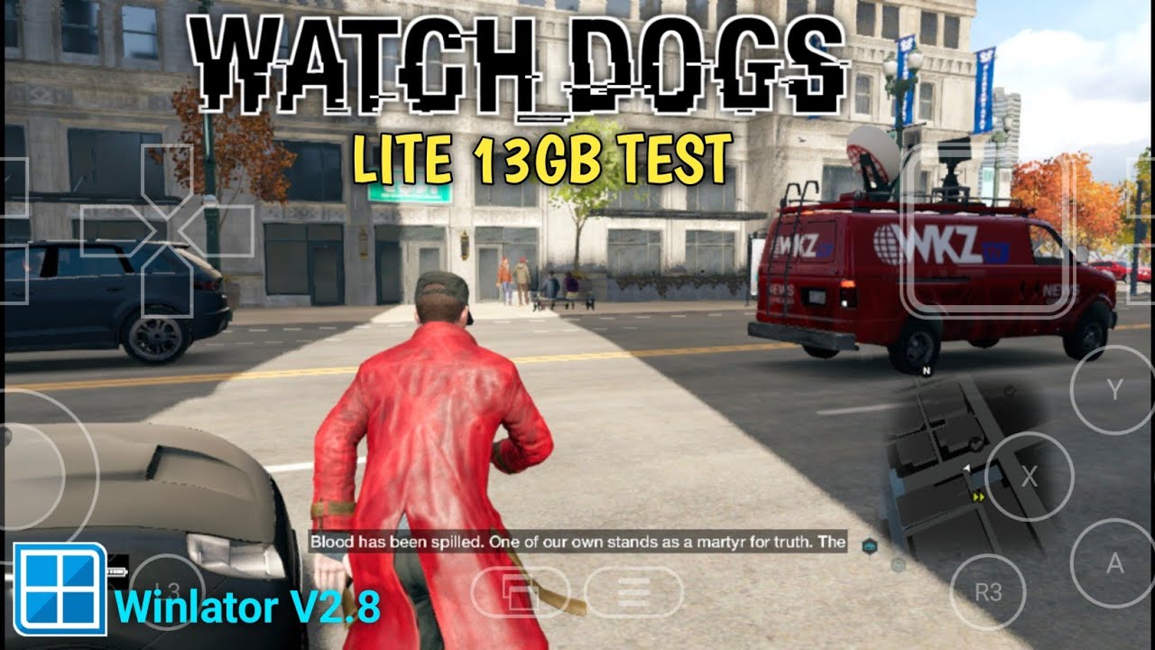 Watch Dogs on Android | Winlator V2.8 Lite 13GB Gameplay & Setup Test