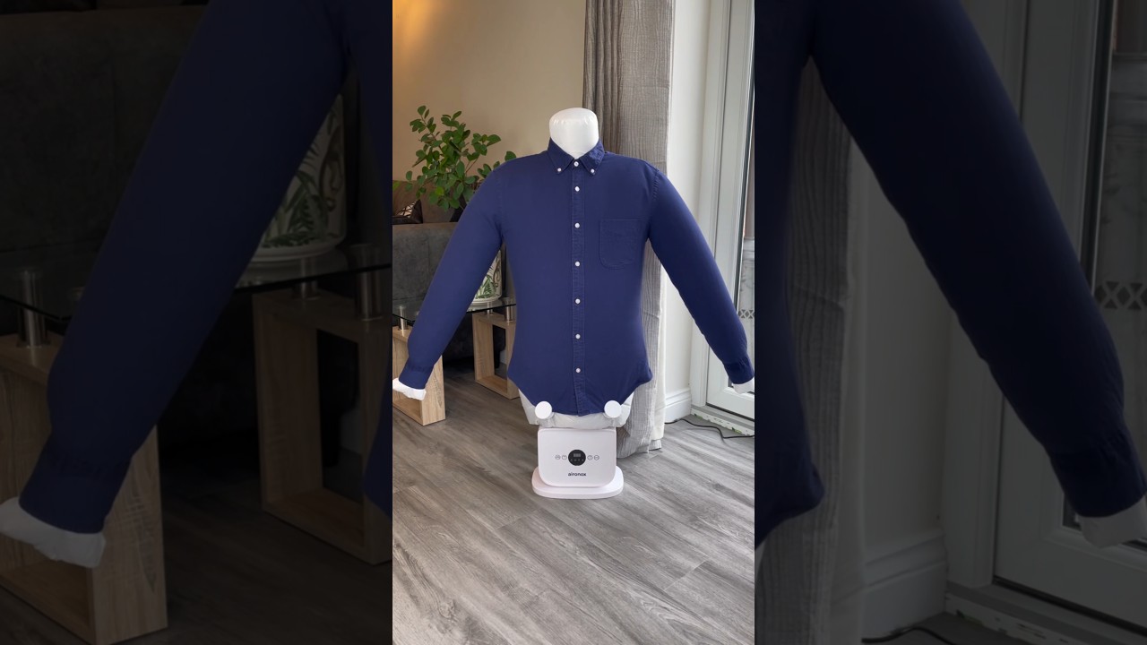 No ironing boards or burns - just perfectly ironed shirts in minutes ⏳✨👔 #aironox