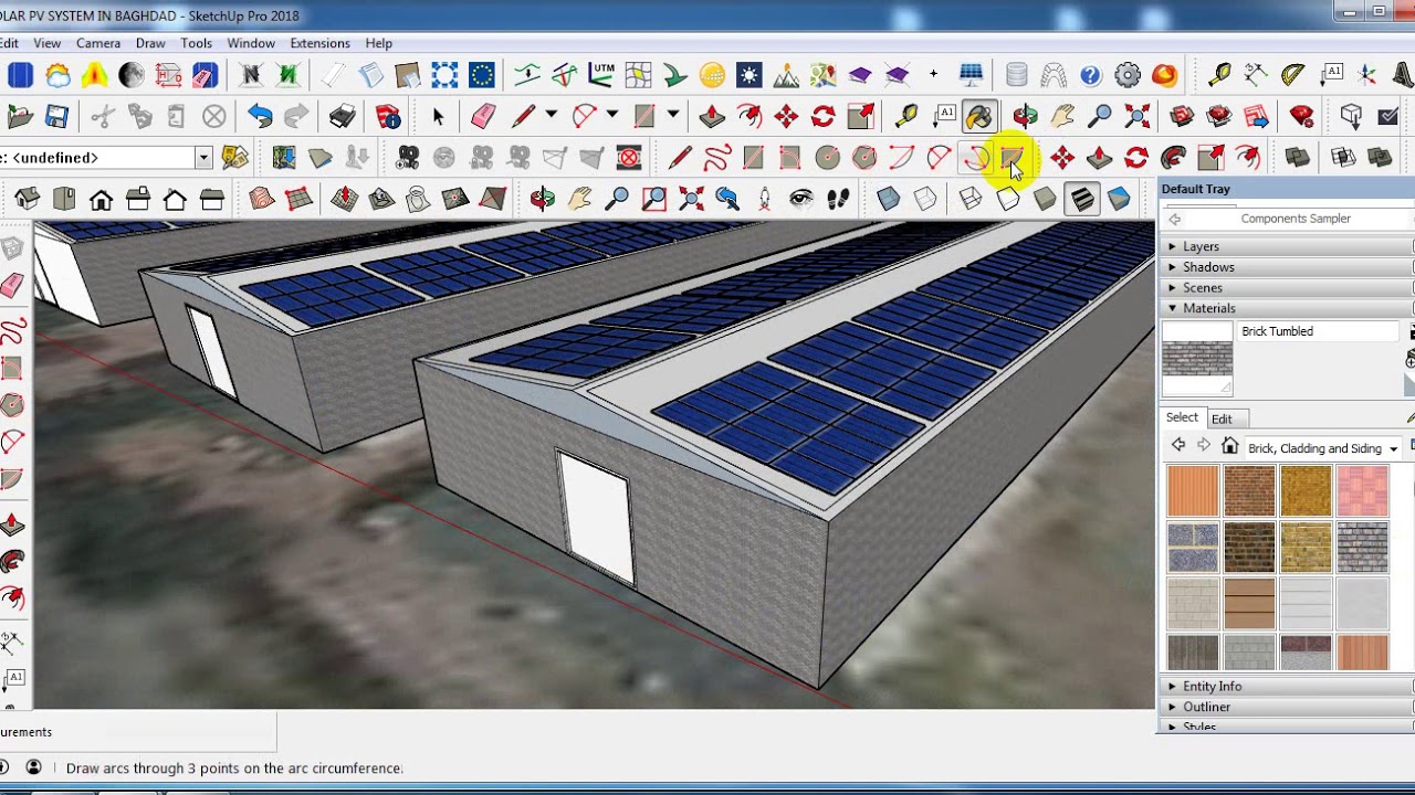 تصميم مشاريع الطاقة الشمسية   باستخدام برنامج   SketchUp+Skelion extension   المحاضرة رقم 6 ج 2