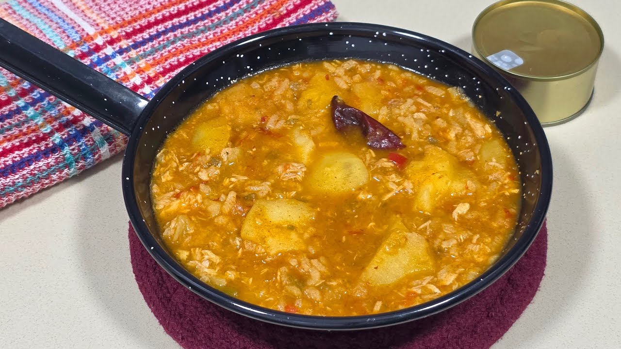 🥘 Guiso de patatas, arroz y atún de lata // BEATRIZ COCINA 