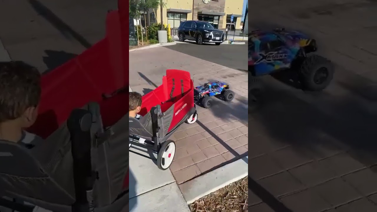 Traxxas Xmaxx has some serious tow power 😎 #xmaxx8s #traxxas #justhavefun #worthit #multitasker