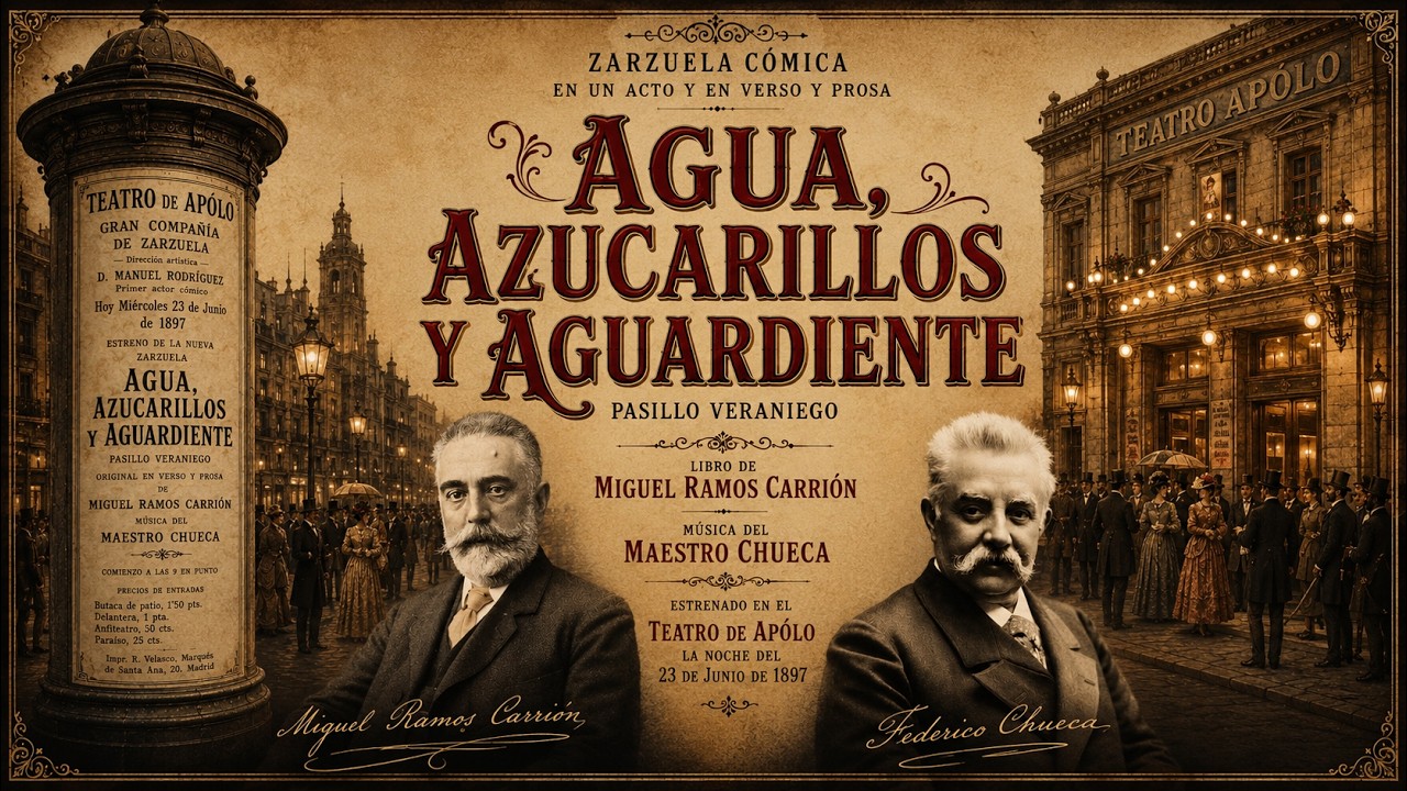 👉  Agua, azucarillos y aguardiente - 1897
