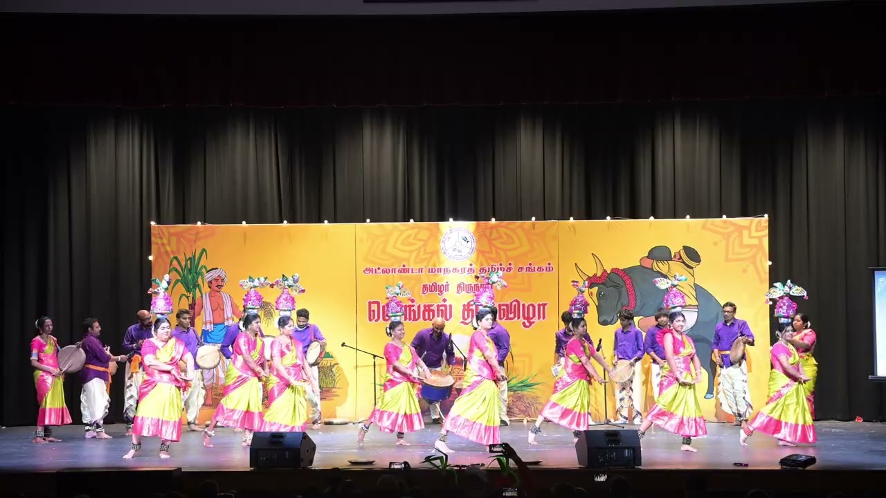 Atlanta Parai Team performance - GATS pongal 2026