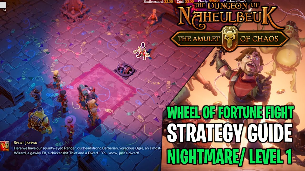 Wheel of Fortune Fight | Nightmare Difficulty | Floor 1 | The Dungeon of Naheulbeuk