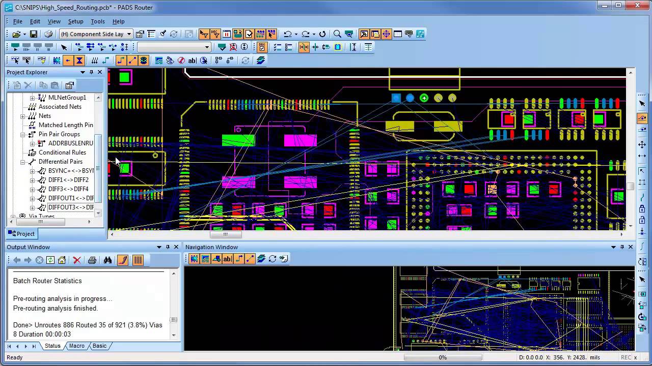 PADS High Speed Routing