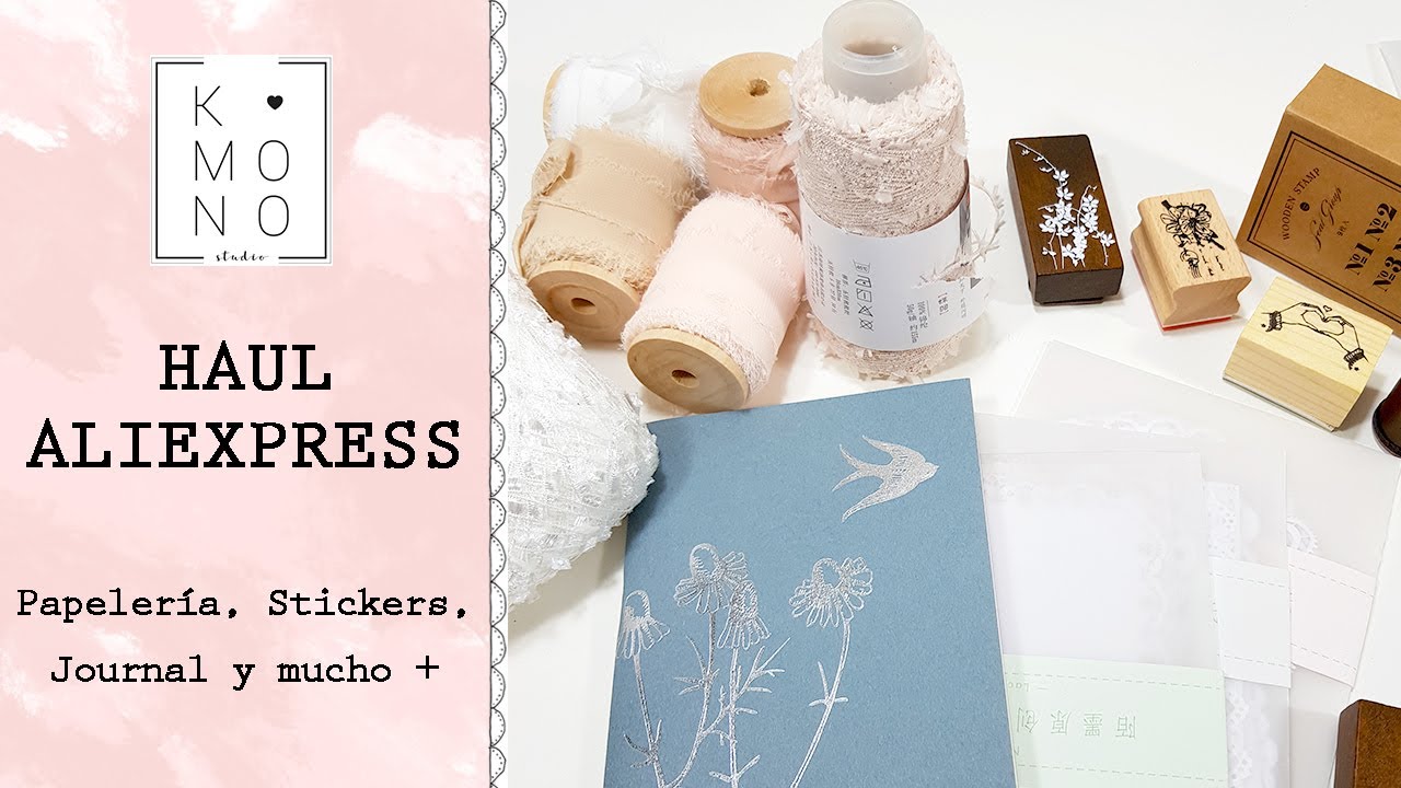 Haul Aliexpress: papelería bonita, stickers, cintas, sellos, midori traveler's notebook journal y...