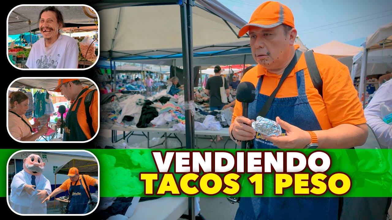 Tacos a 1peso | vendiendo en el mercado | Chilinflas