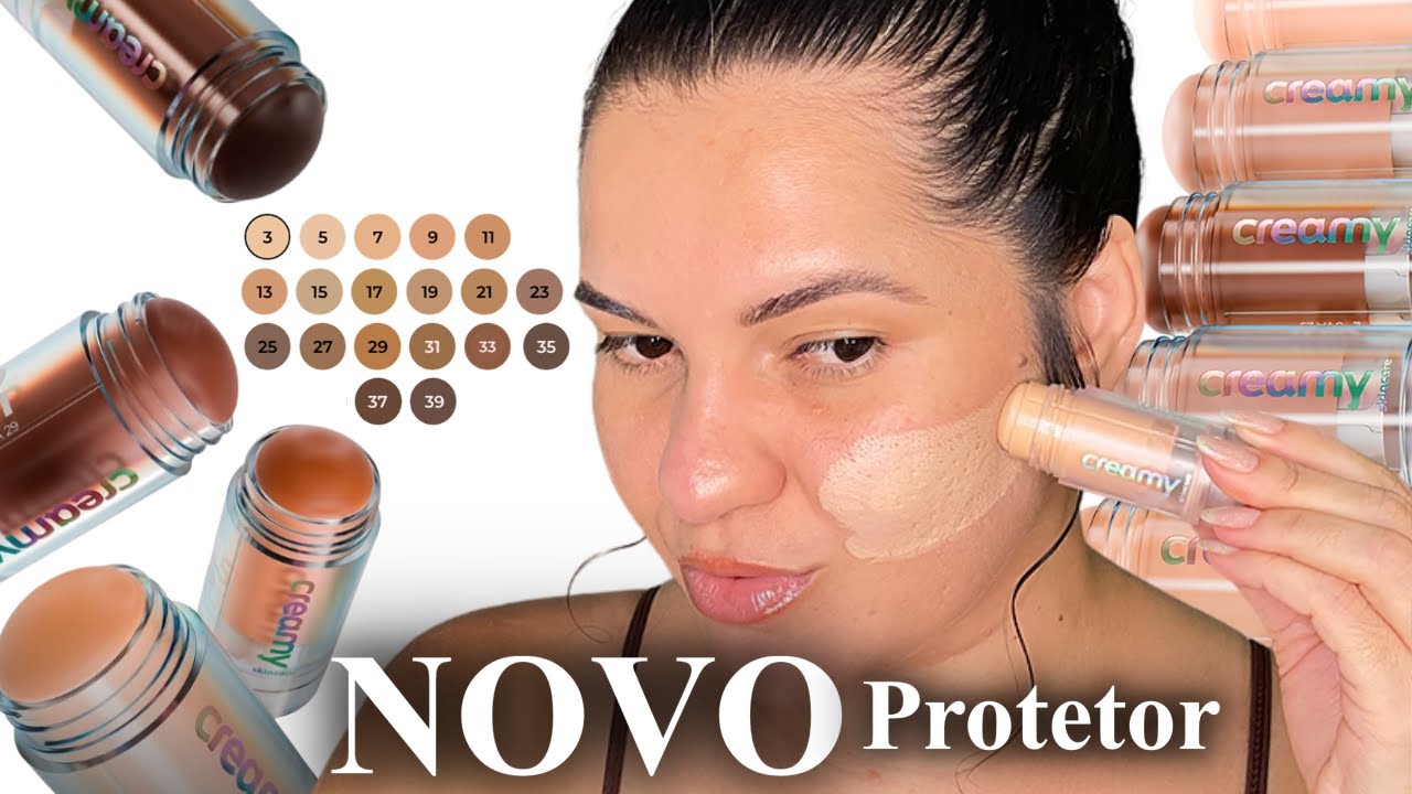 NOVO PROTETOR SOLAR DA CREAMY EM STICK COM COR E FPS85
