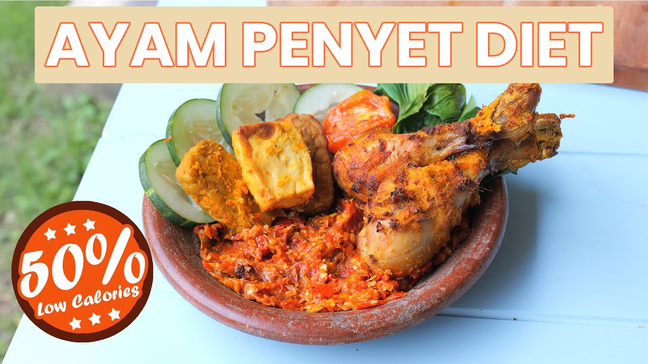TANPA MINYAK!! TANPA DIGORENG - Ayam Penyet Diet, 99% Rasanya mirip