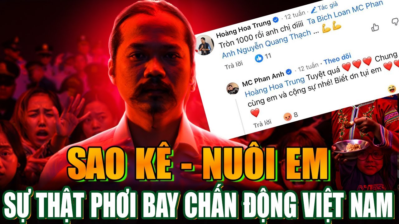 HOÀNG HOA TRUNG Tung "SAO KÊ - NUÔI EM" Chấn Động Cả Nước Toàn Bộ Sự Thật Phơi Bày