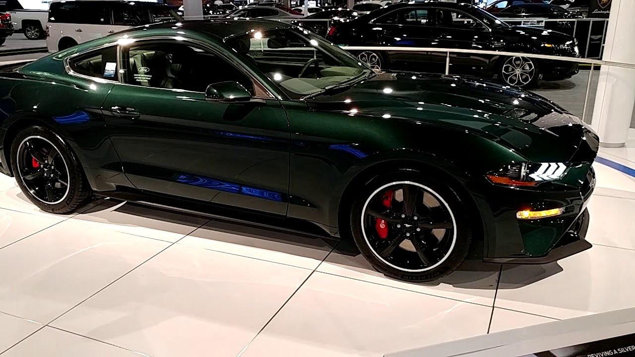 2018 METALLIC FOREST GREEN FORD MUSTANG BULLIT 50th ANNIVERSARY @ PHILADELPHIA CONVENTION CENTER CAR