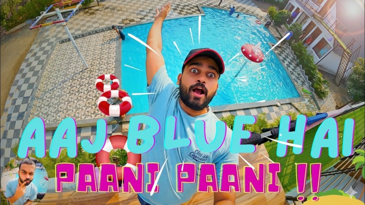This Farmhouse Pool Day Was Insane 😍 | Friends Vlog | Vlog no 18 | Aaj blue hai paani paani 🤪