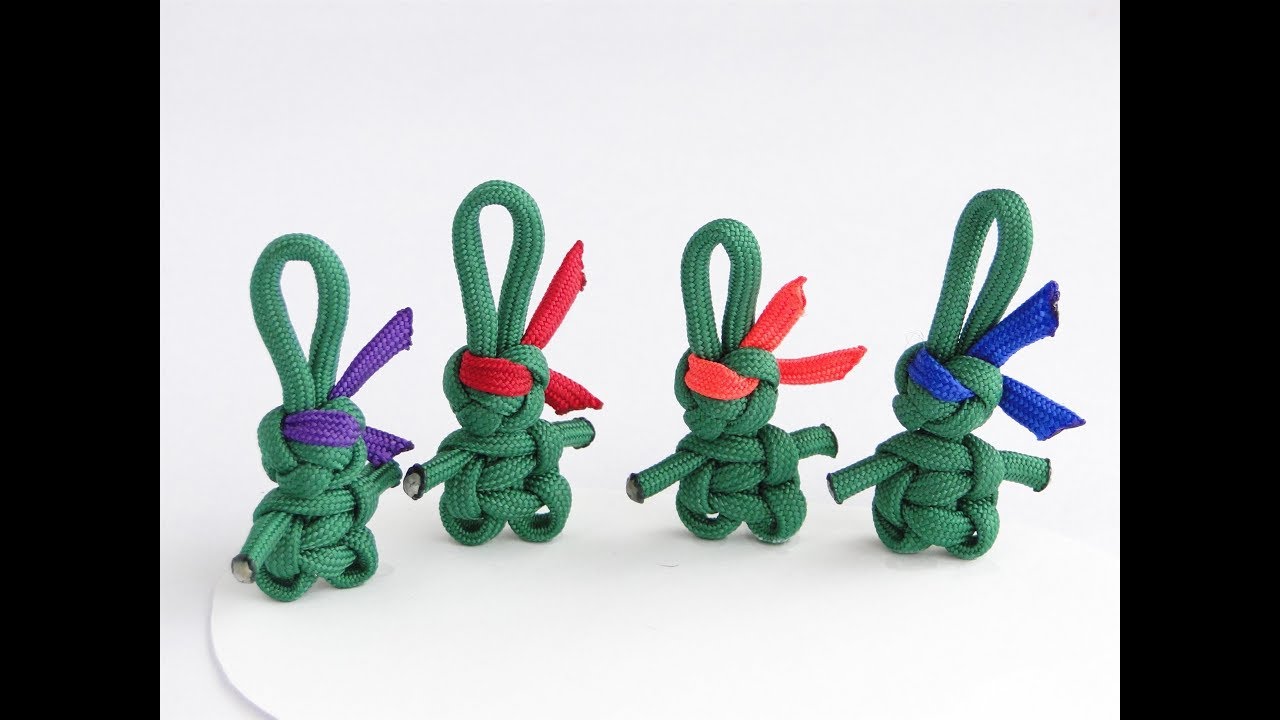 How to Make a Teenage Mutant Ninja Turtles Inspired Paracord Key Fob/Buddy